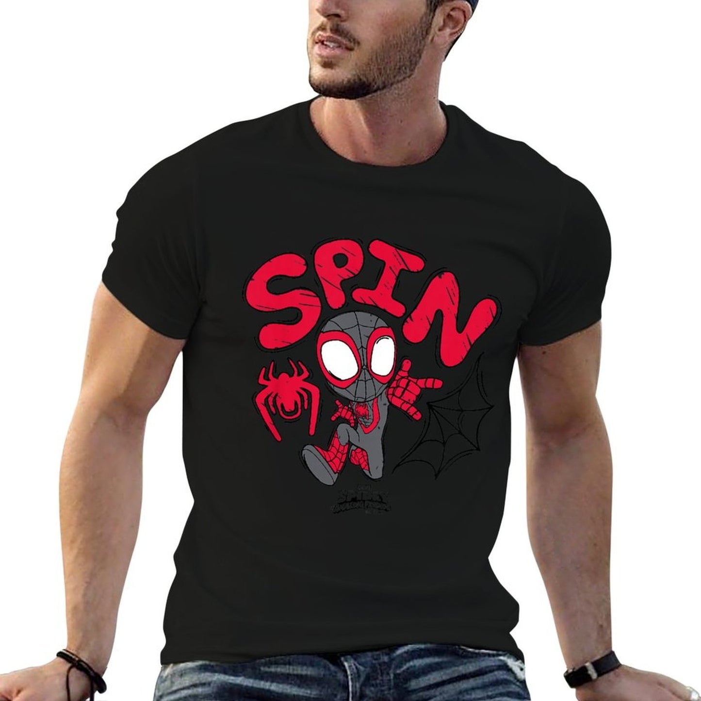 Kids Spidey And His Amazing Friends - Spin Scribble Comfortable T-Shirt