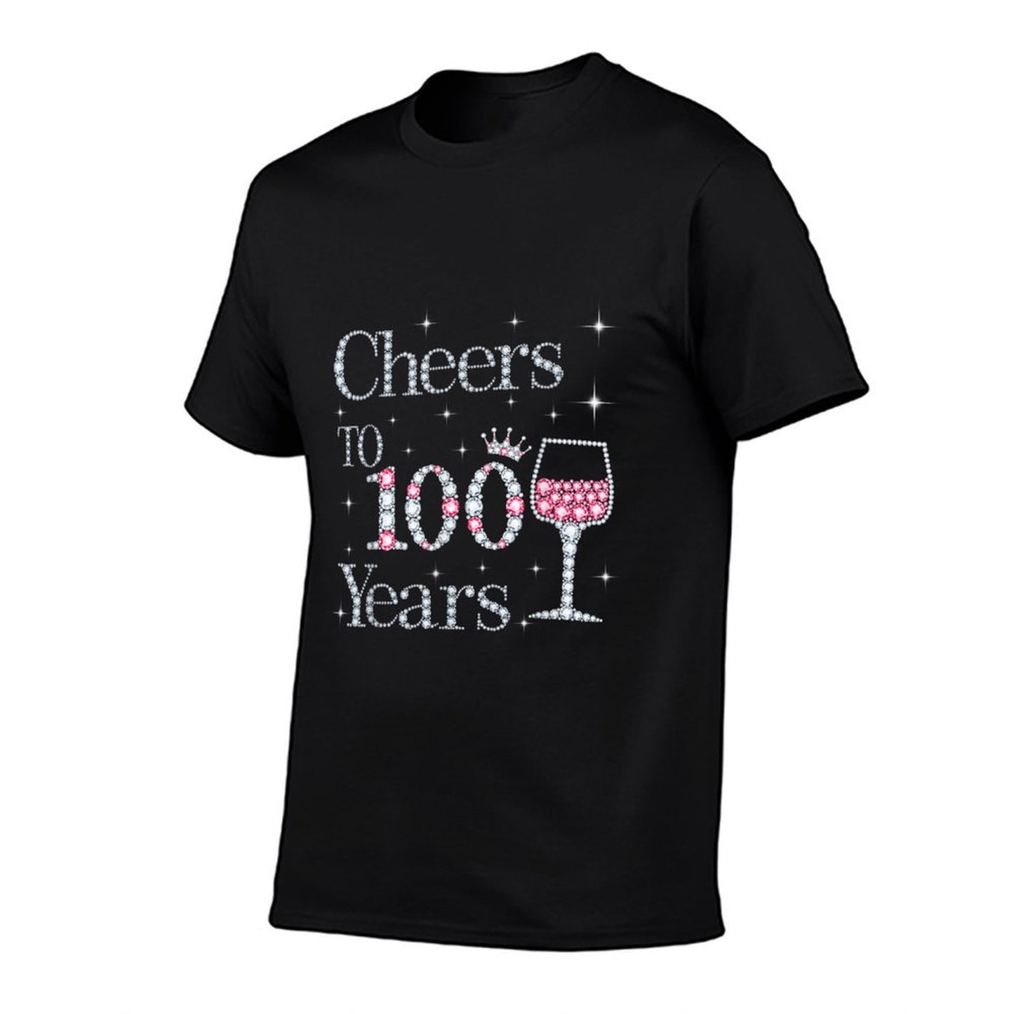 Cheers to 100 Years 1921 100Th Birthday Gift For Womens  Summer-ready Fabric T-Shirt
