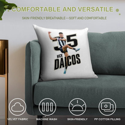 Nick Daicos Soft Multiple Sizes Throw Pillow