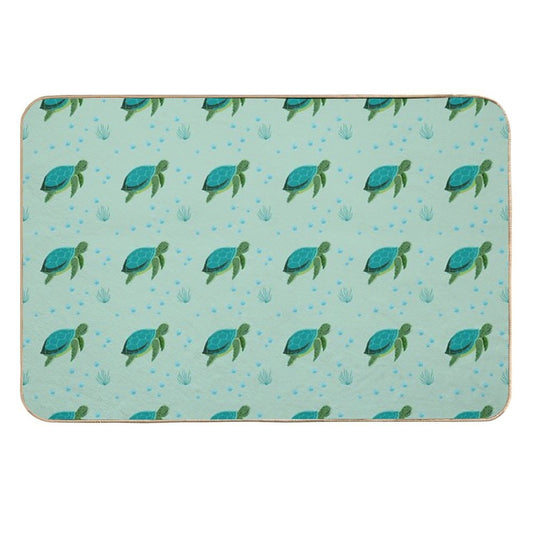 Ocean Sea Turtle  Dirt-Trapping Bath Mat