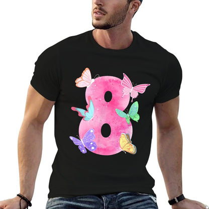 8th Butterfly Birthday Eight Year Old Butterflies Birthday  Affordable Price T-Shirt