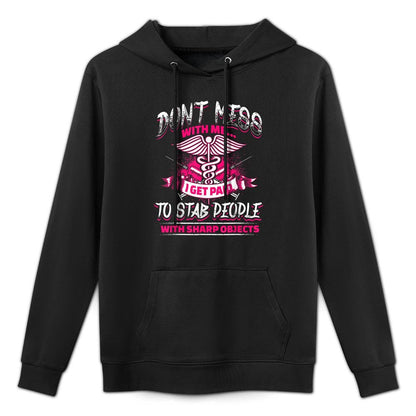 STAB PEOPLE Funny Nurses Nursing RN LVN Easy Care Hoodie