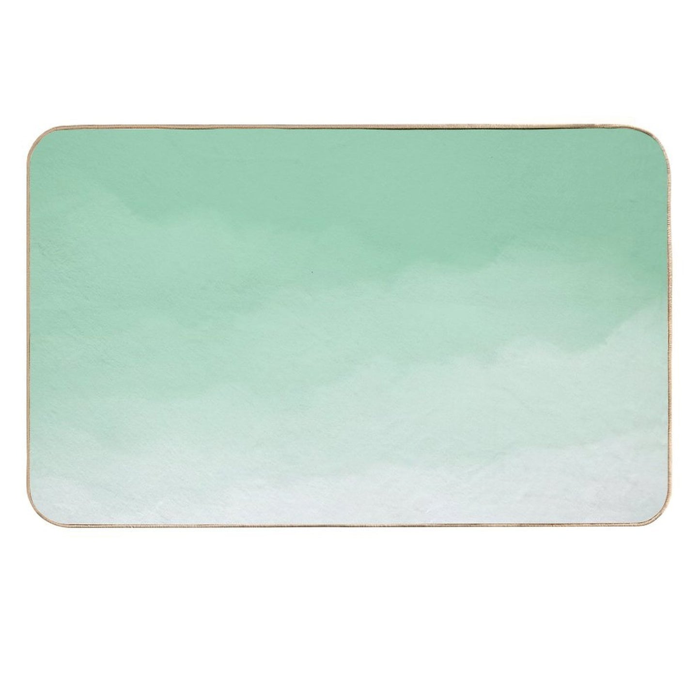 Seafoam Green Watercolor Ombre (seafoam Greenwhite)  Pet-Safe Bath Mat
