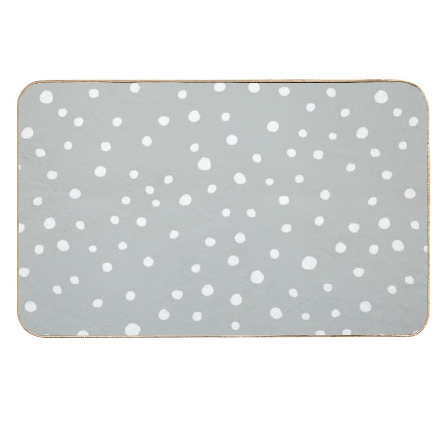 Doodle Dots - Gray  Versatile Bath Mat