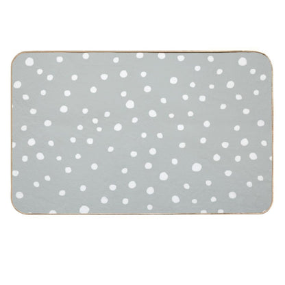 Doodle Dots - Gray  Versatile Bath Mat