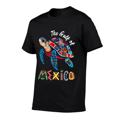 Sea Turtle The Gulf of Mexico Forever El Golfo De México  Wrinkle-resistant T-Shirt