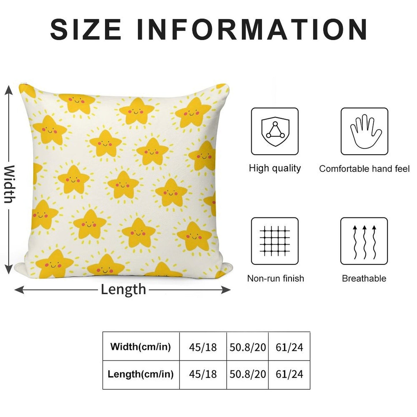 Stars Soft Ultra-Soft Texture Throw Pillow