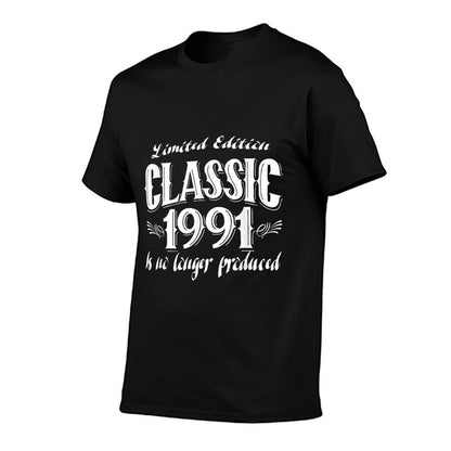 30 Year Old Vintage 1991 Limited Edition 30th Birthday  Cotton T-Shirt