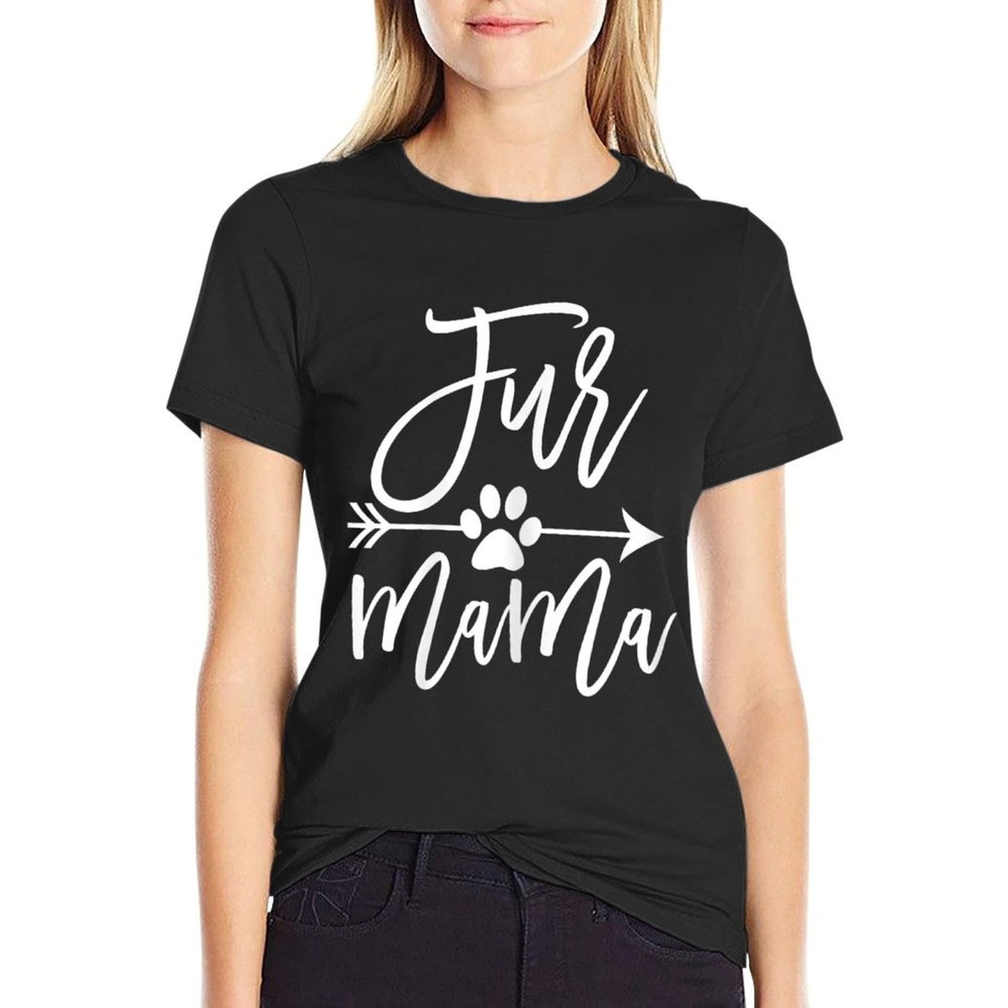 Fur Mama Dog And Cat Mom Furmama  Breathable T-Shirt