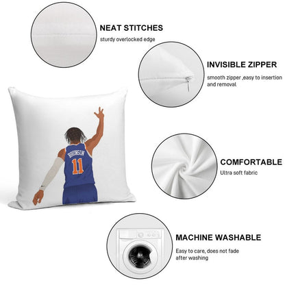 JALEN BRUNSON Soft Bedroom Essential Throw Pillow