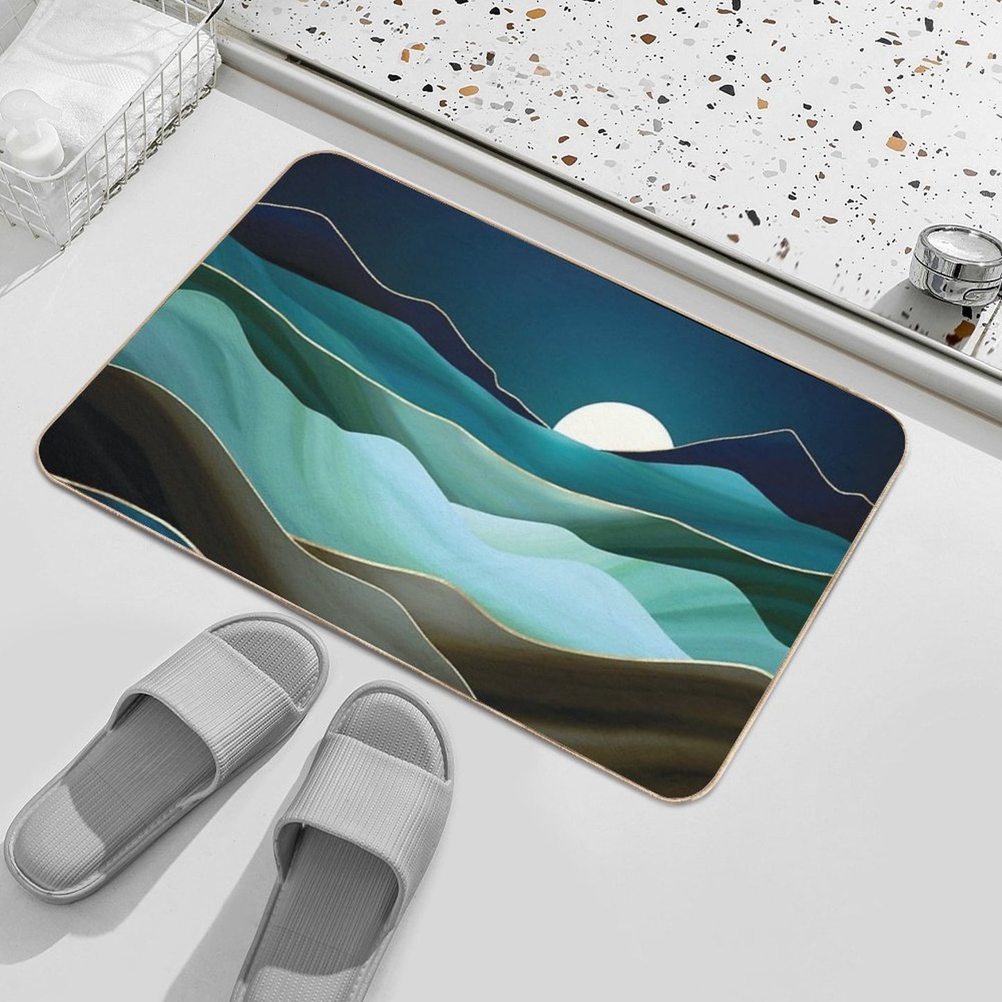 Moonlit Vista  Long-Lasting Bath Mat