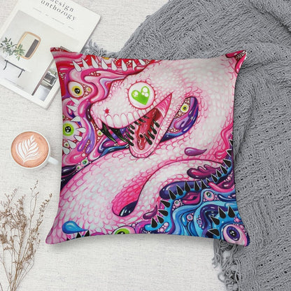 Glittersnake - Acrylic Painting Soft Fade-Resistant Throw Pillow