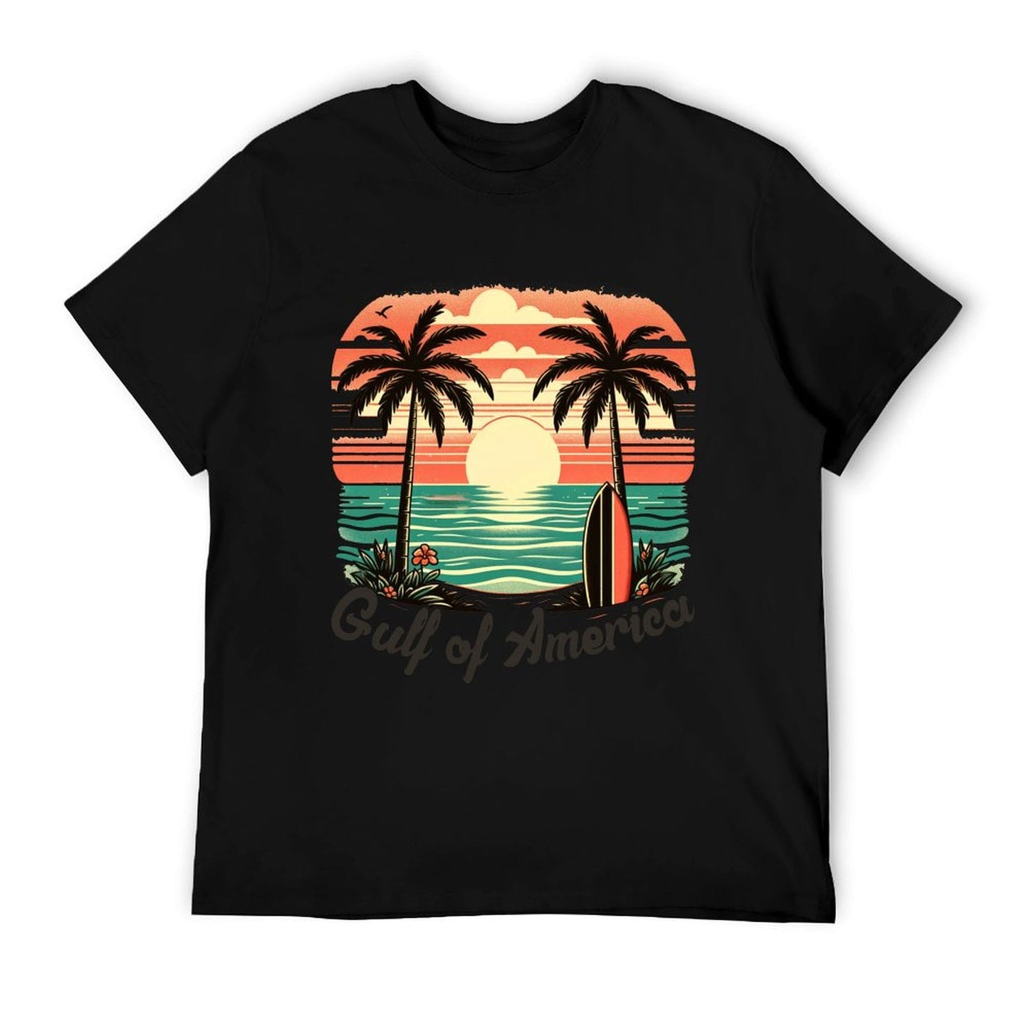 Gulf of USA America Vintage Beach America&#39;s Gulf Mexico Sweatshirt Soft T-Shirt