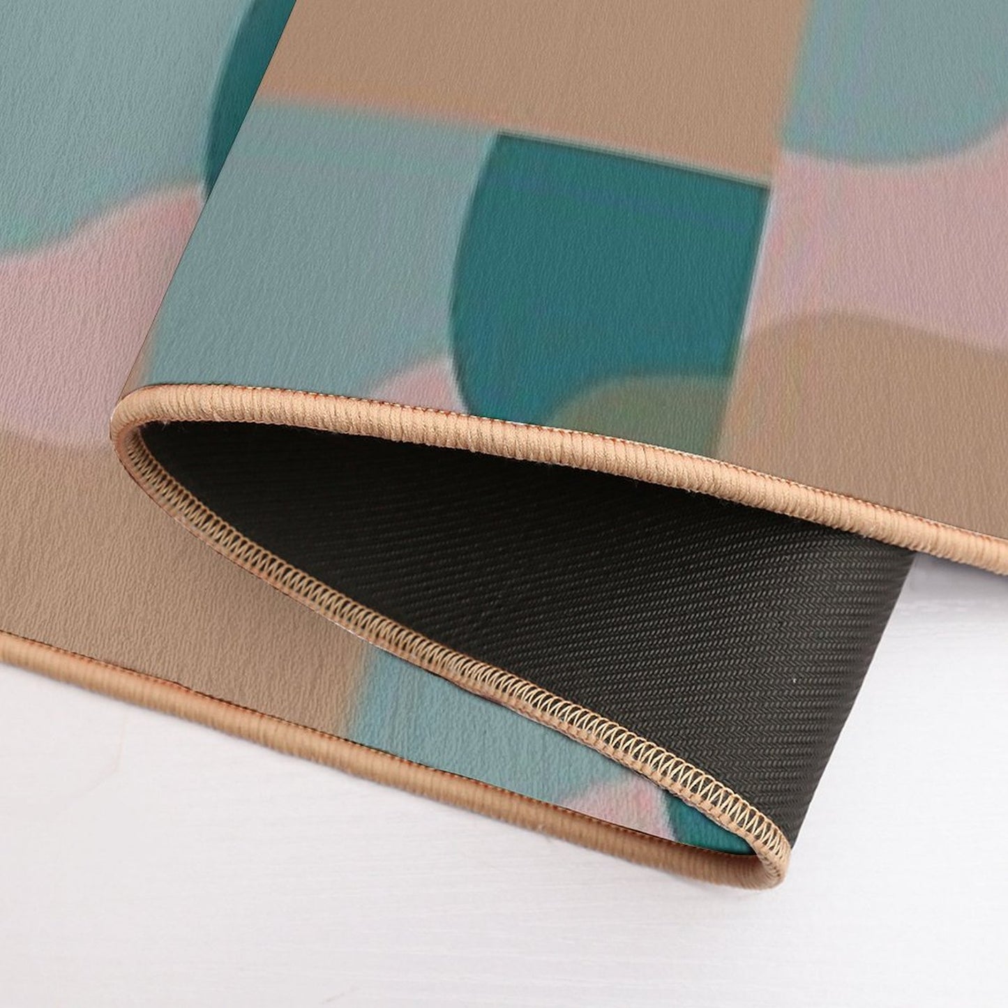 Mid Century Modern Art Abstract Shapes  High-Traffic Bath Mat