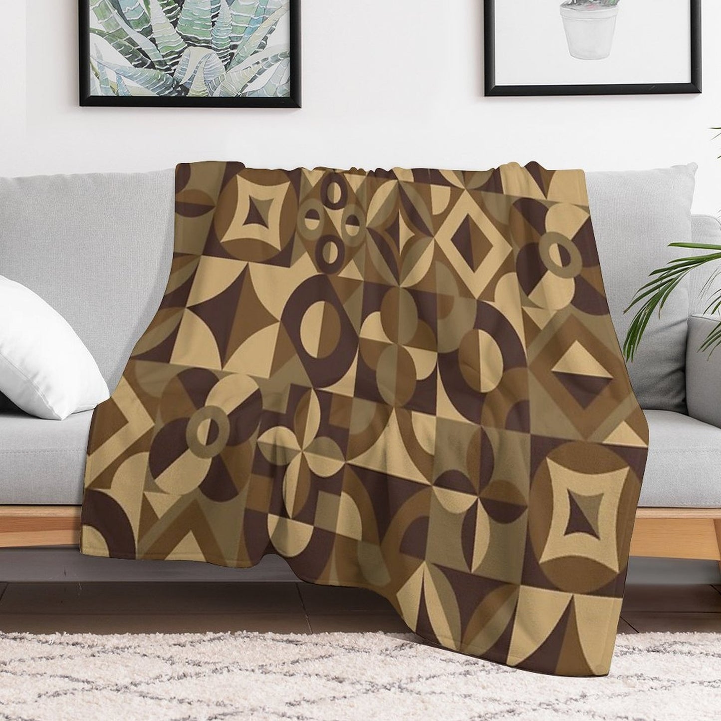 Watercolor Botanical Collection Durable Throw Blanket