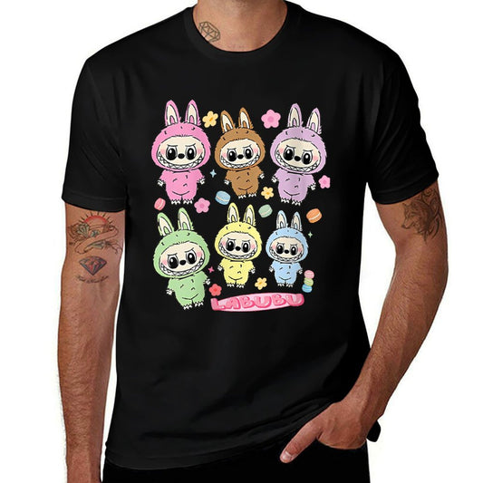 Womens Funny Labubu Lover Cute Labubu The Monsters Women  Cotton T-Shirt
