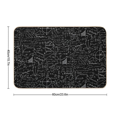 Math Lessons  Stain-Proof Bath Mat