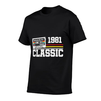 Vintage 1981 Classic,40th Birthday Gift Idea, for Men, Women  Slim-fit Cut T-Shirt