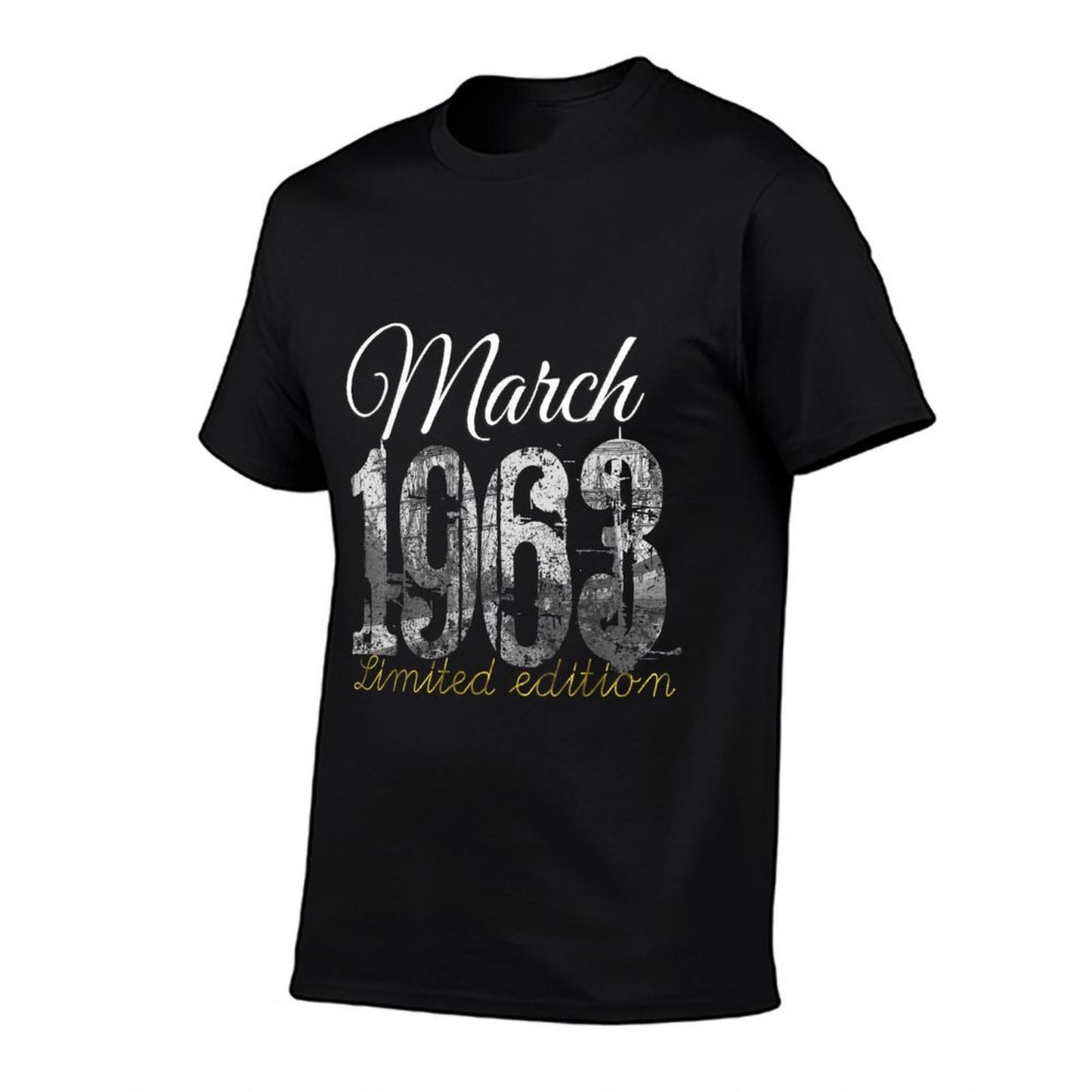March 1963 - 60 Year Old 1963 60th Birthday Gift  Odor-resistant T-Shirt