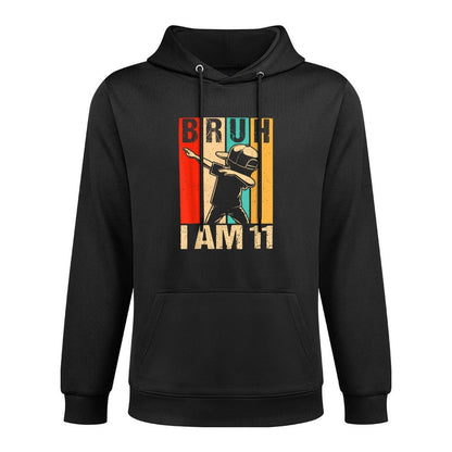 11 Year Old Birthday Dabbing Boy Bruh It's My 11th Birthday Shrink-Resistant Hoodie
