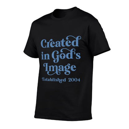21 Year Old Christian Jesus And God 2004 21st Birthday  Oversized Silhouette T-Shirt