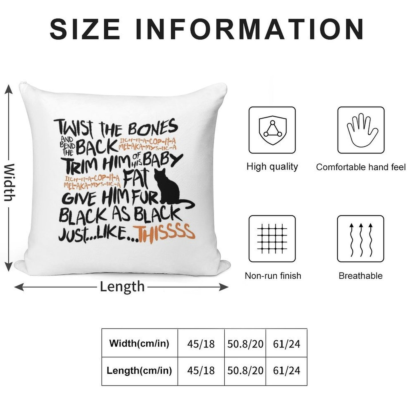 Binx Spell Soft Durable Construction Throw Pillow