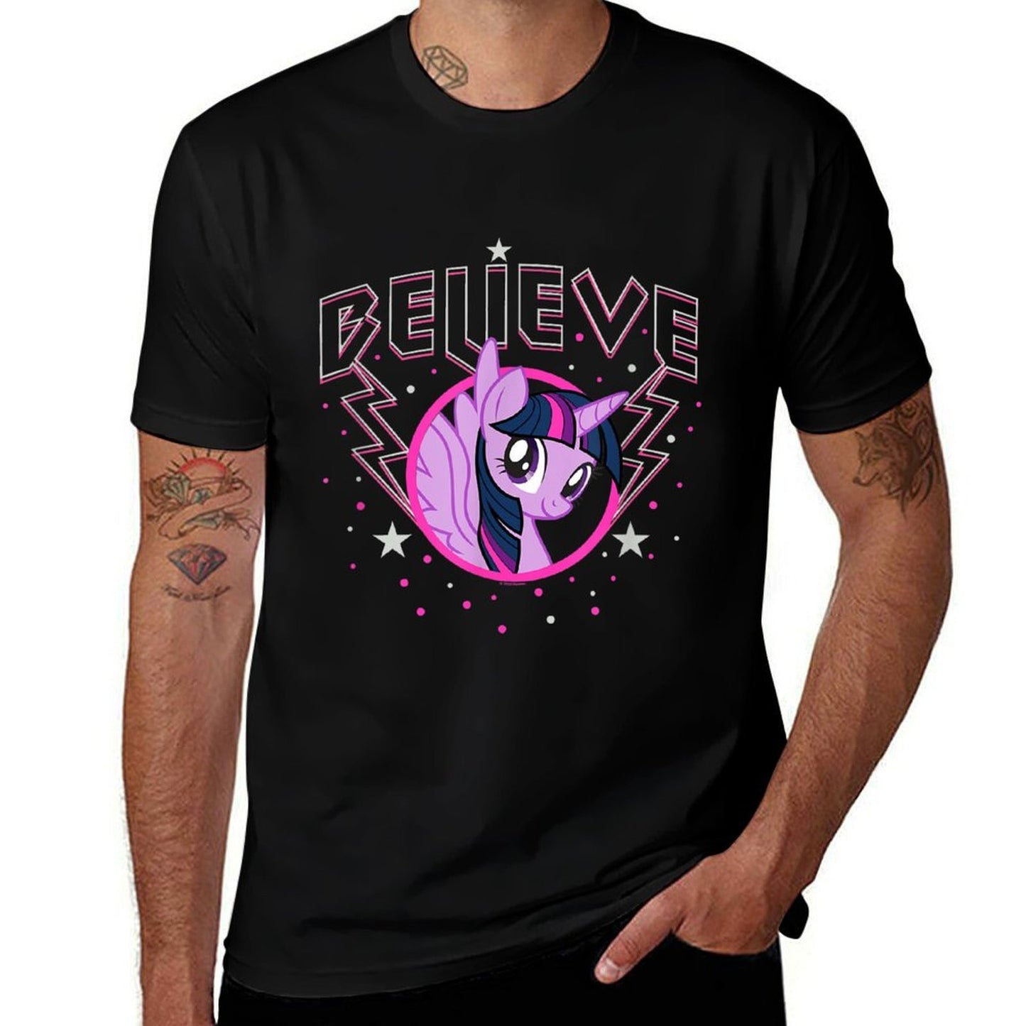 My Little Pony Friendship Is Magic Twilight Believe Logo  Quick-drying T-Shirt