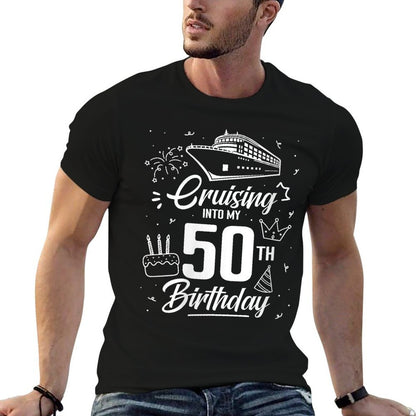 Womens Cruising Into My 50th Birthday Cruise 50 Years Old Birthday  Quick-drying T-Shirt