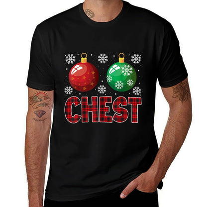 Chest Nuts Christmas T Matching Couple Chestnuts  Breathable T-Shirt
