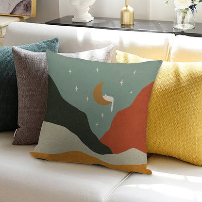 Cat Landscape 203 Soft Easy Maintenance Throw Pillow