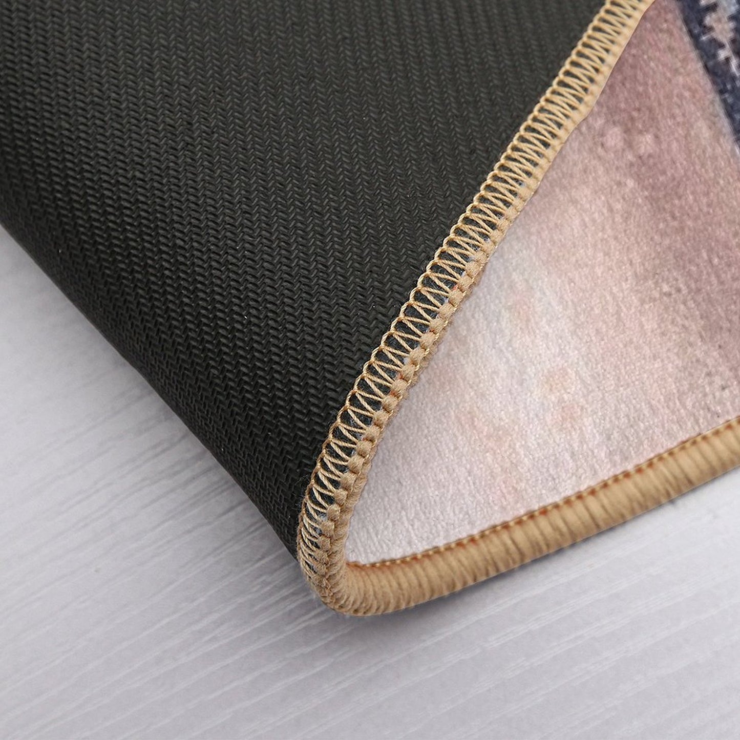 Horizontal Pink Navy  Multi-Purpose Bath Mat