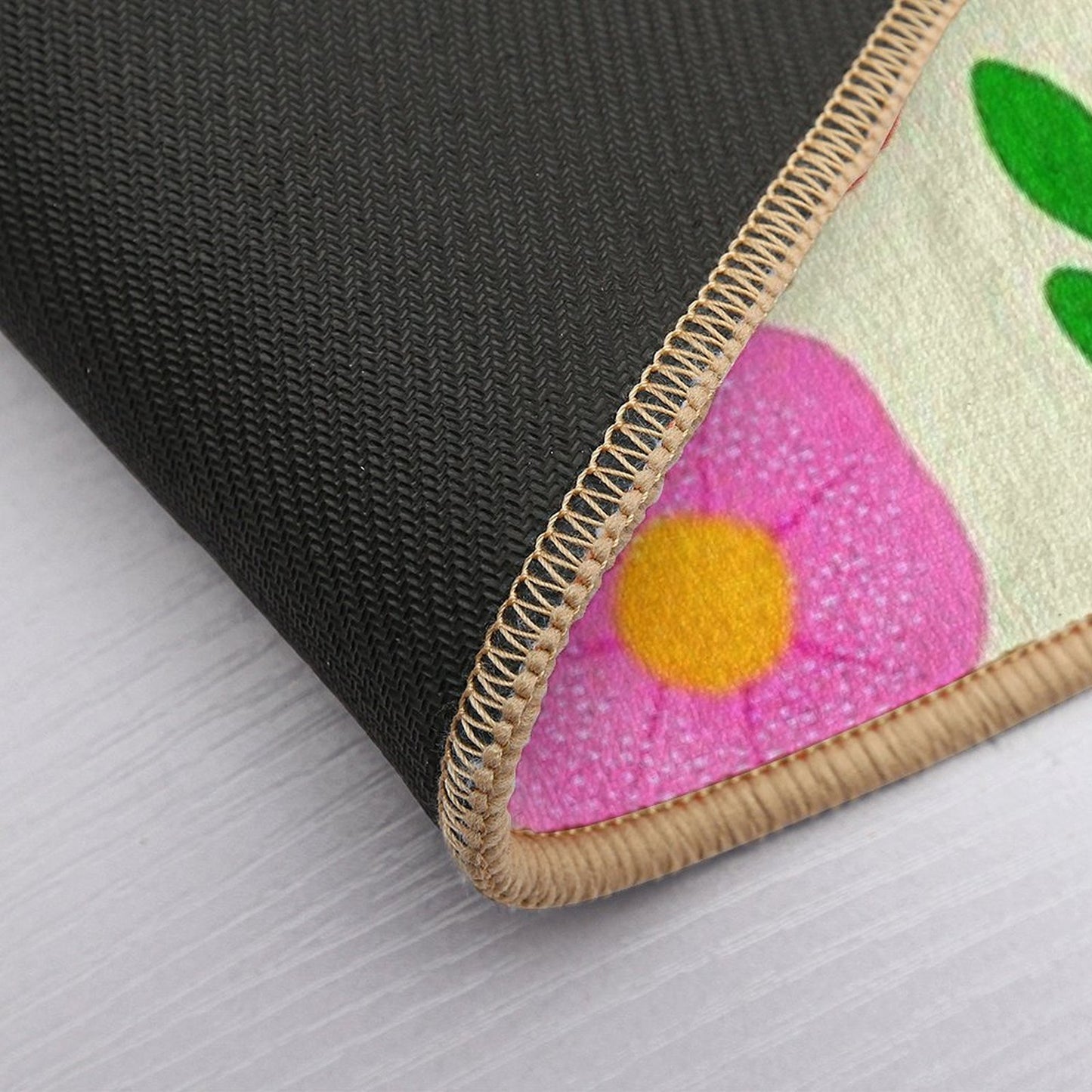 Floral  Pattern  Pet-Safe Bath Mat