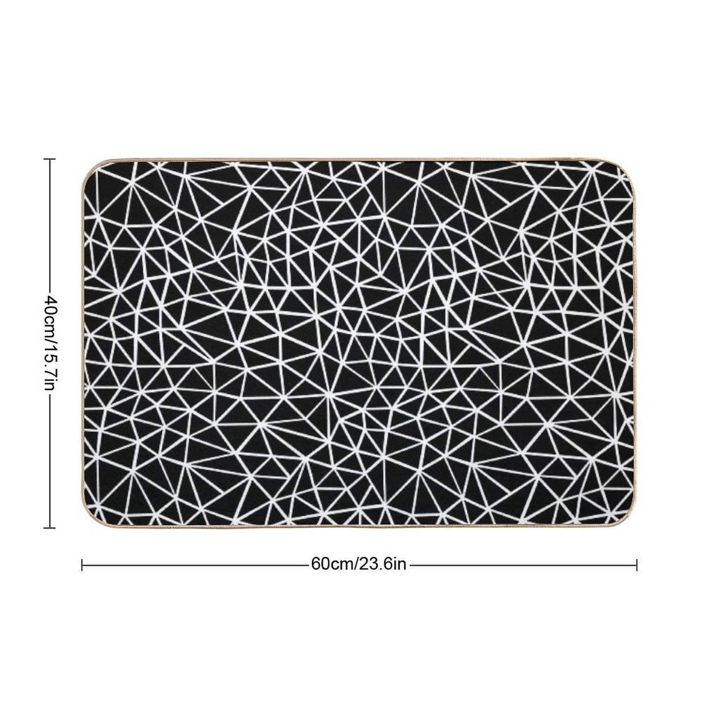 Shattered Black  Eco-Friendly Bath Mat