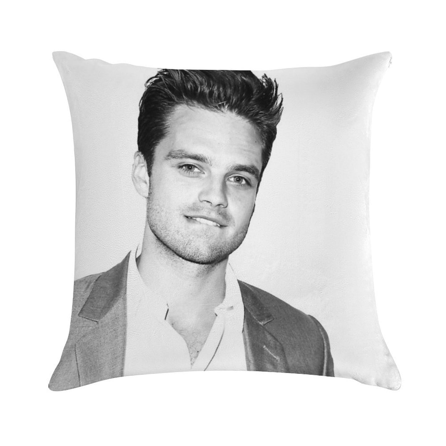 Sebastian Stan Soft Anti-Pilling Throw Pillow