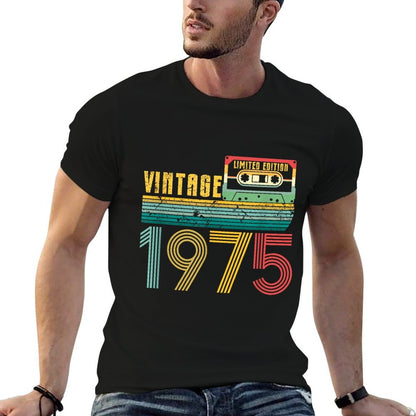 50 Year Old Gifts Vintage 1975 50th Birthday  Vintage-inspired T-Shirt