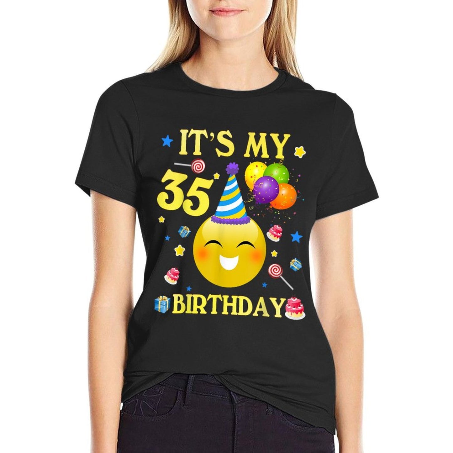 It's My 35th Birthday 35 Years Old 35th Birthday Gift  Stretchy T-Shirt