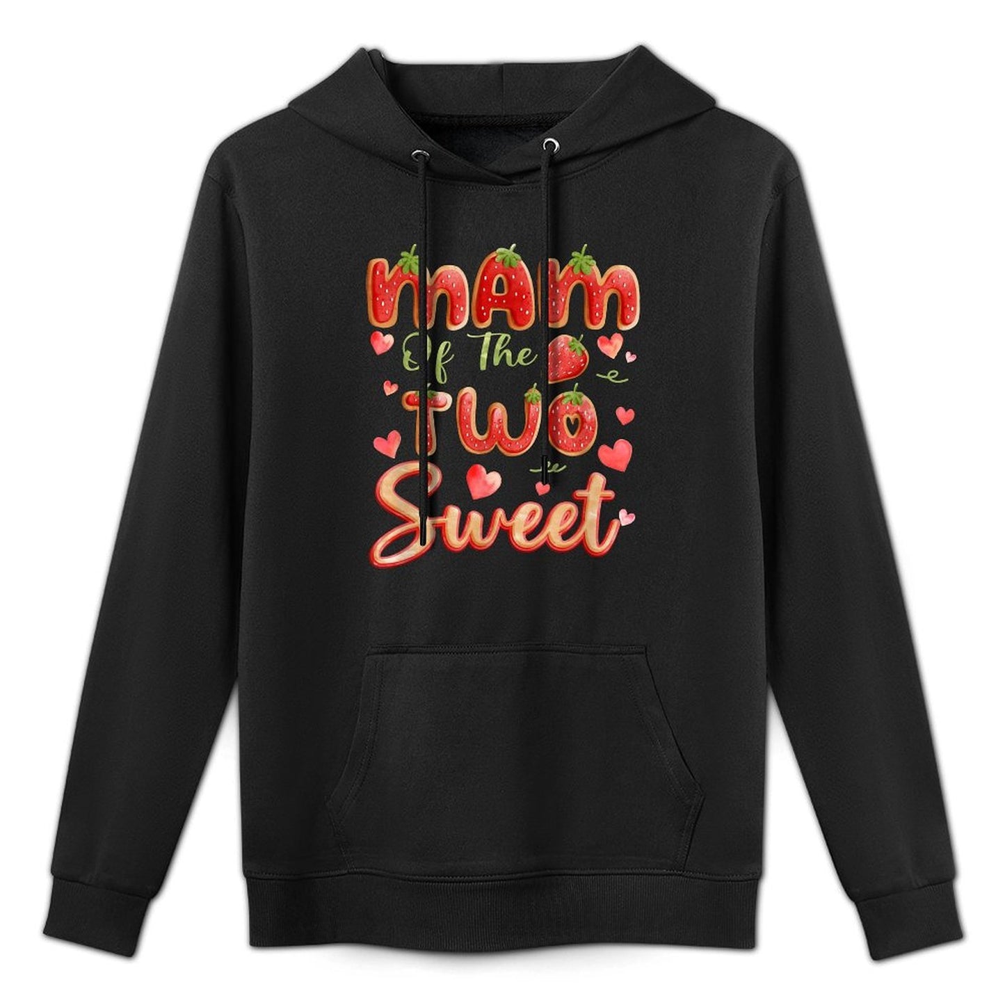 MAM Of The Two Sweet Second Birthday Girl Strawberry Customizable Surface Hoodie