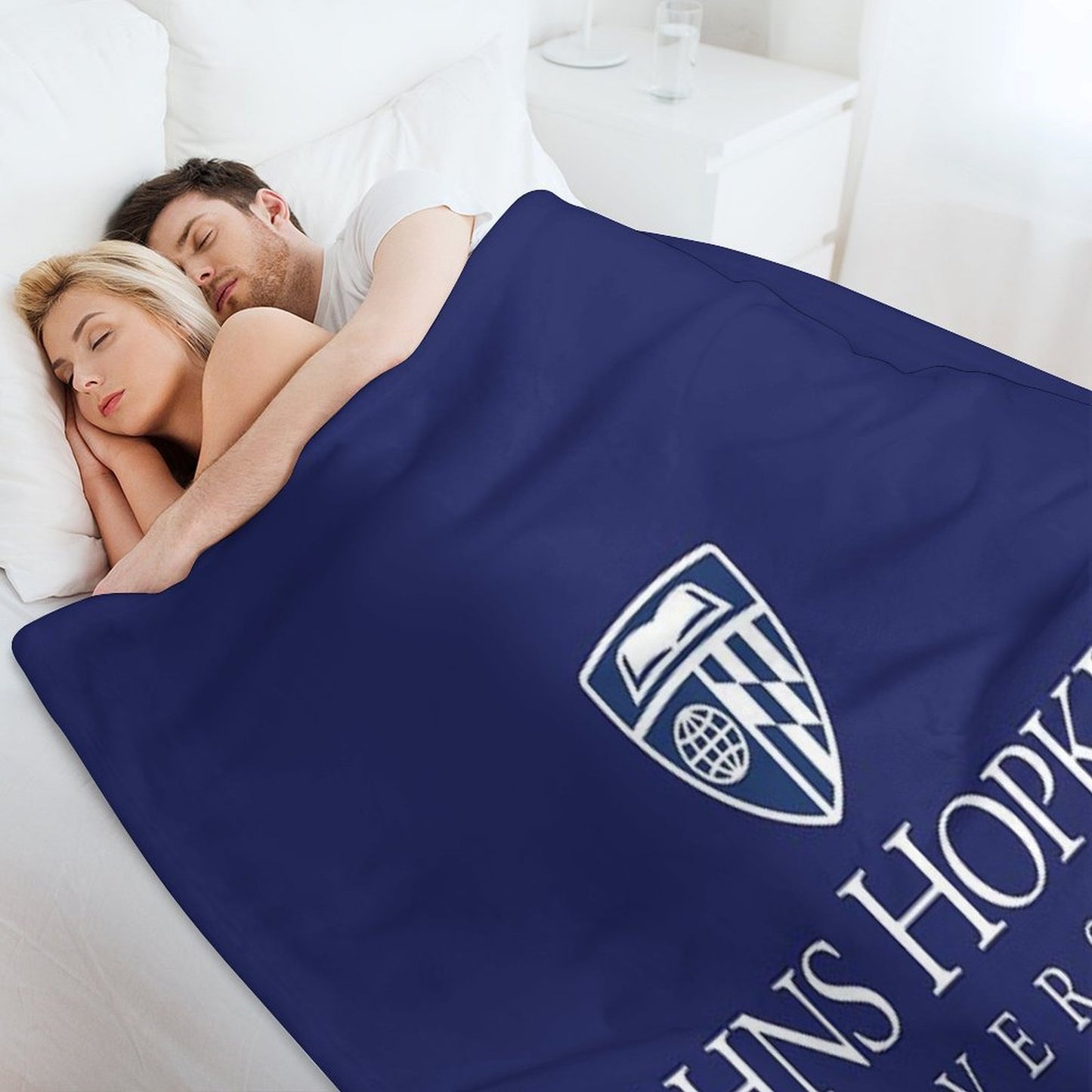 Midnight Johns Hopkins University Alpha Quick-dry Throw Blanket
