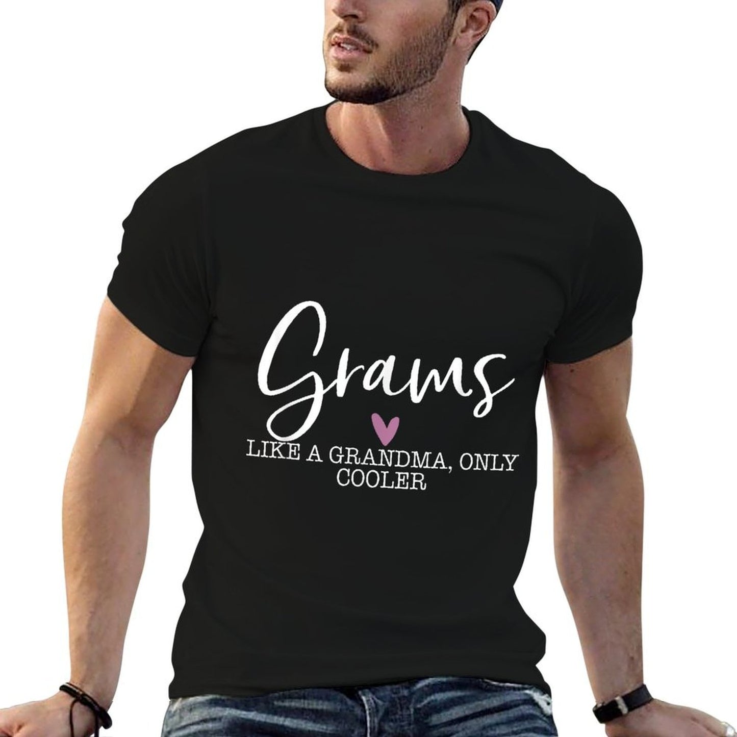 Grams Like A Grandma Only Cooler Heart Mother's Day Grams  Eco-friendly Material T-Shirt