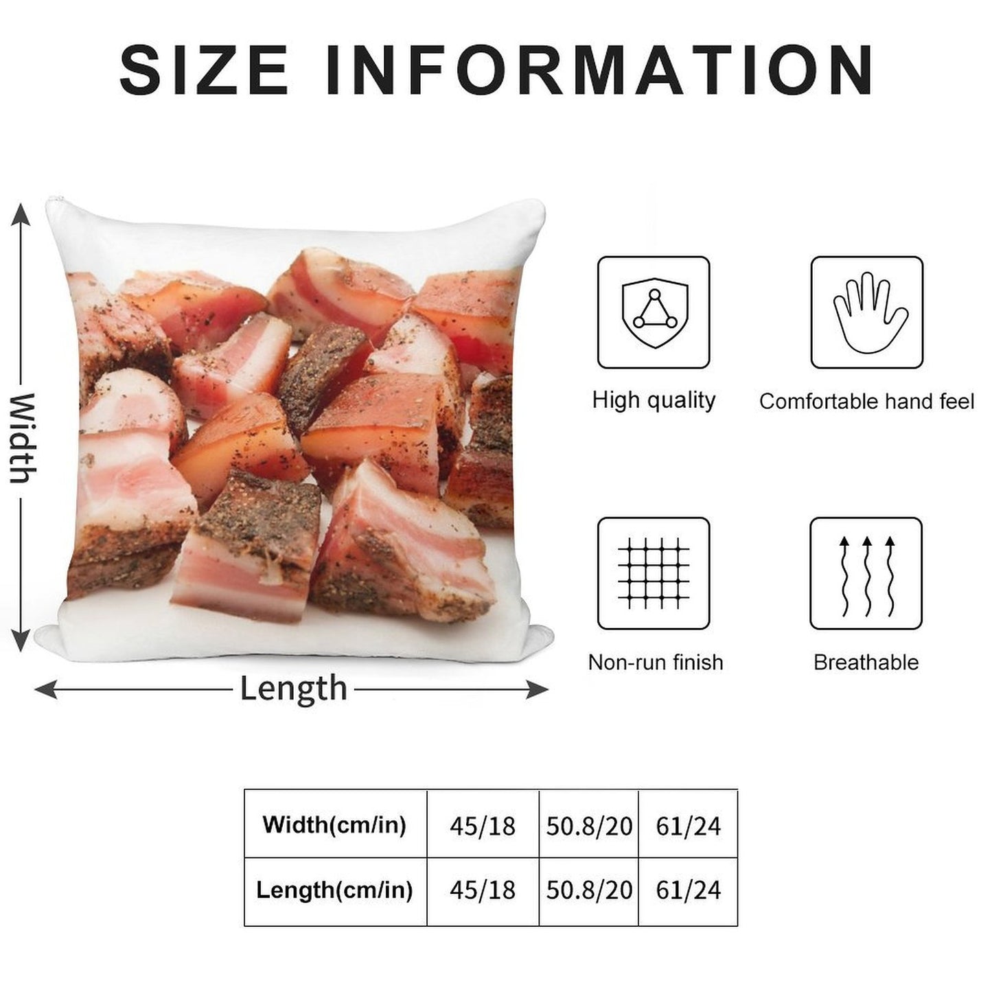 Italian Guanciale Soft Luxury Feel Throw Pillow