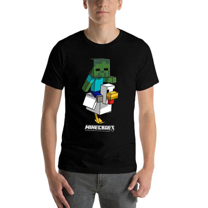 Minecraft Chicken Jockey Aiming To Attack  Odor-resistant T-Shirt