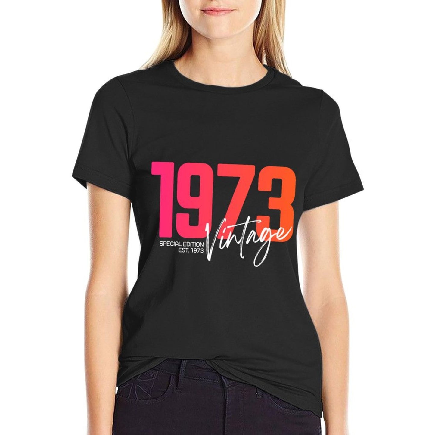 Vintage 1973 50 Year Old Birthday Born in 1973 50th Birthday  Trendy Pattern T-Shirt