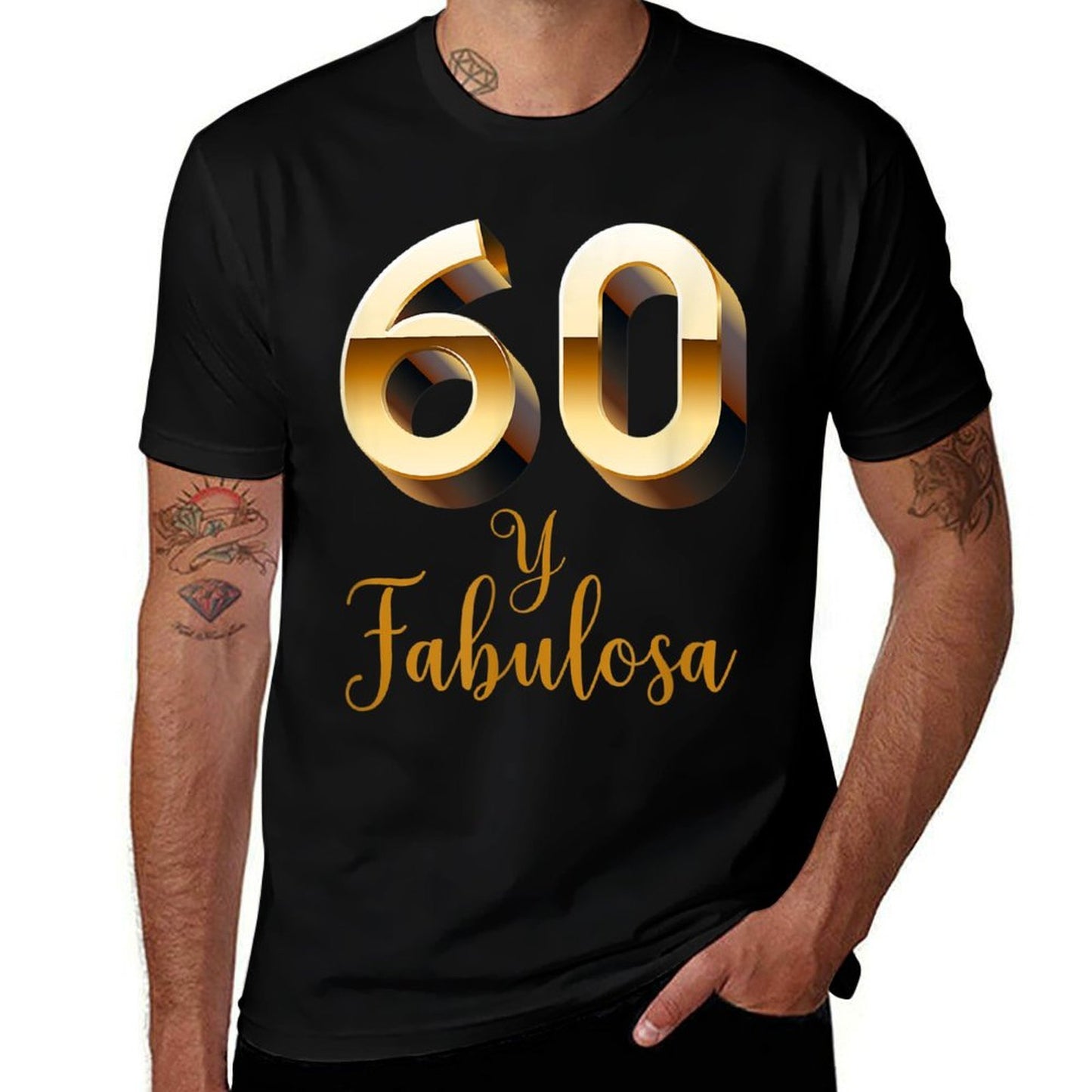Spanish 60th Birthday 60 Fabulosa Camisa De Cumpleanos  Slim-fit Cut T-Shirt