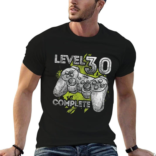 Level 30 Complete Funny Video Games 30th Birthday Gift  Wrinkle-resistant T-Shirt