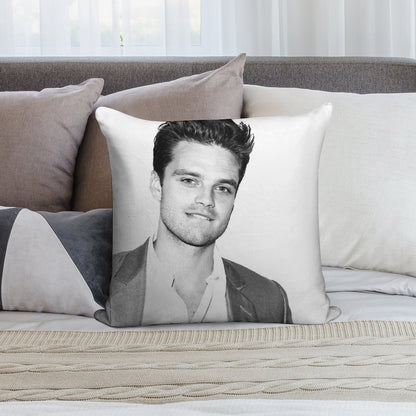 Sebastian Stan Soft Anti-Pilling Throw Pillow