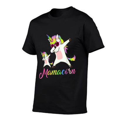 Mamacorn Funny Unicorn Mommy Unicorn Girl And Mother  Stretchy T-Shirt