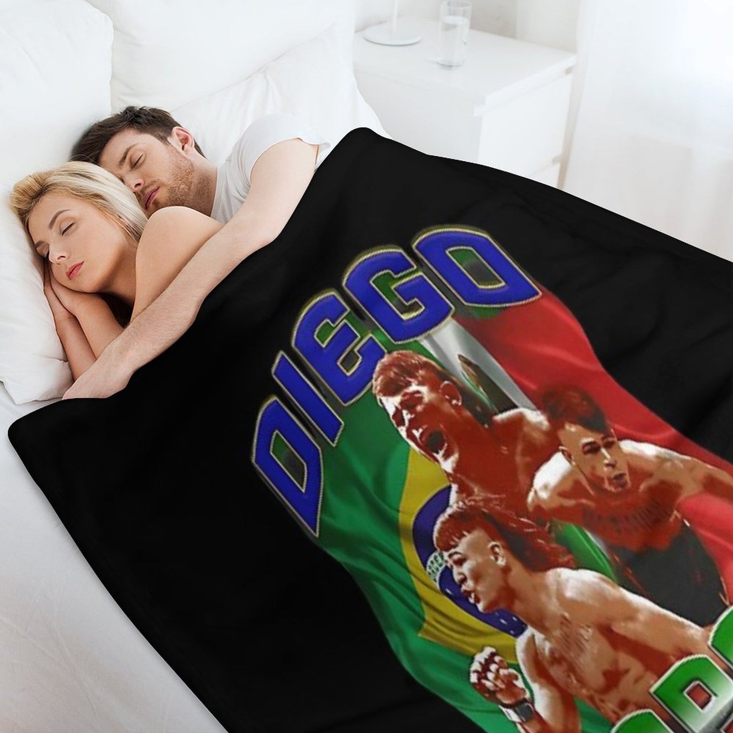 Diego Lopes Flag Mexico And Brazil Comfort Throw Blanket