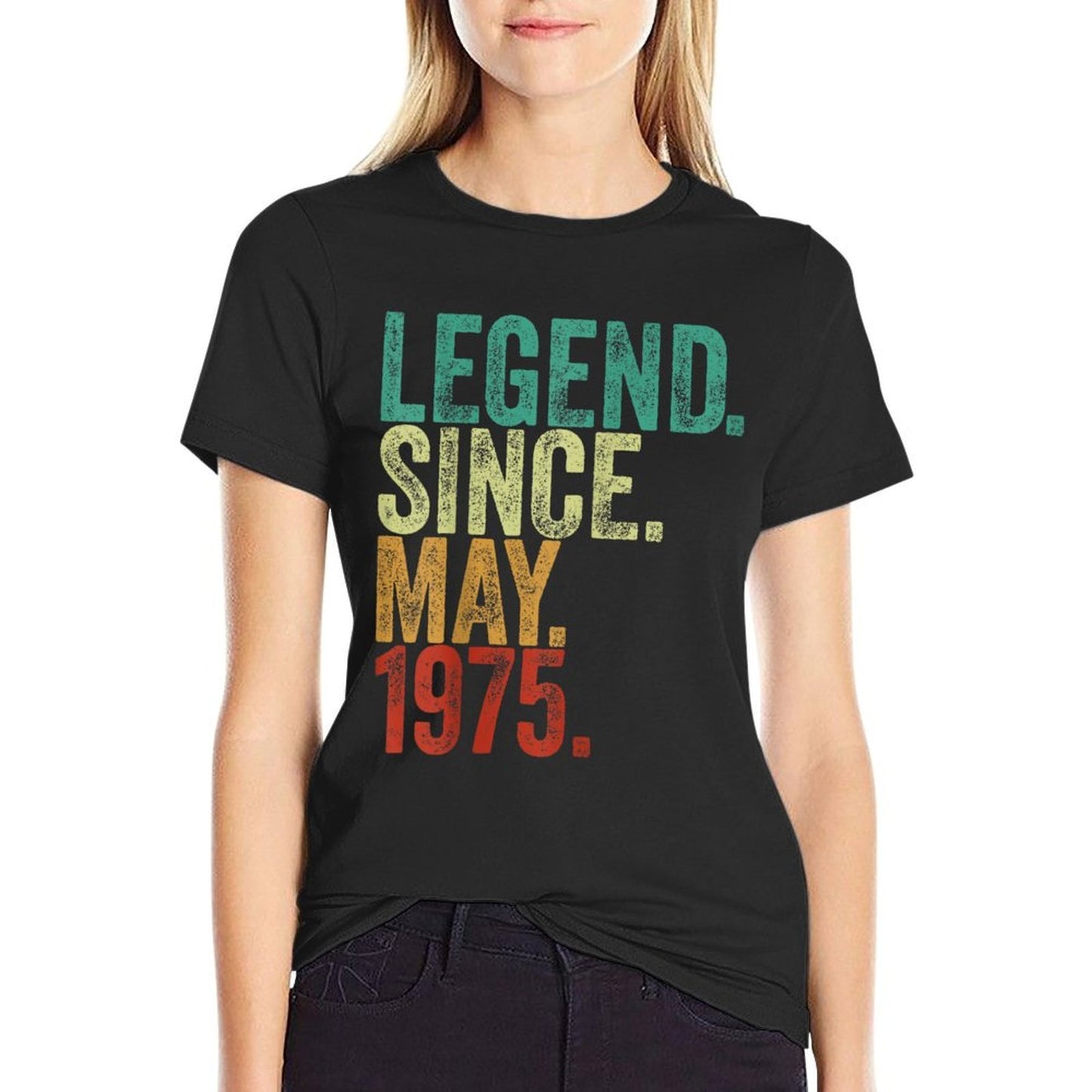 50 Years Old Legend Since May 1975 50th Birthday  Moisture-wicking T-Shirt