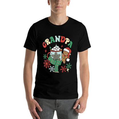 Grandpa Hot Cocoa Gingerbread Matching Family Christmas  Lightweight T-Shirt