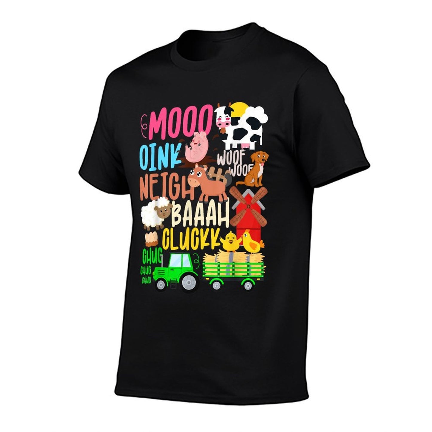 Farm Animals Sounds Oink Baa Neigh Cluck Moo Toddler Farmer  Lightweight T-Shirt